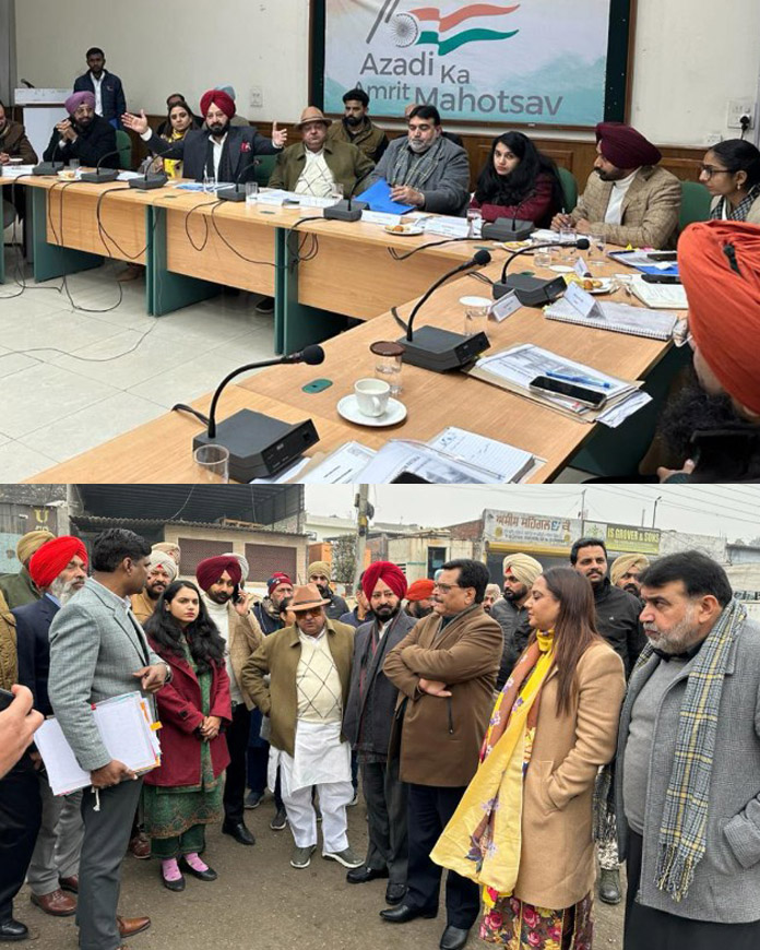 Review of development works of Patiala by the Committee on Local Governments of Vidhan Sabha